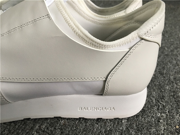 High Quality Balenciaga White Race Runners