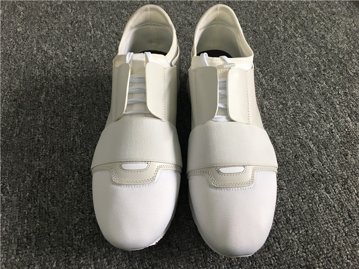 High Quality Balenciaga White Race Runners