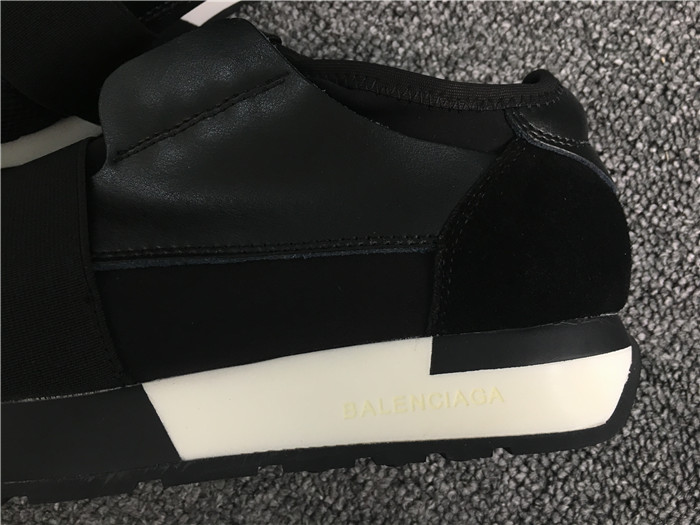 High Quality Balenciaga Sneaker Black White Race Runner