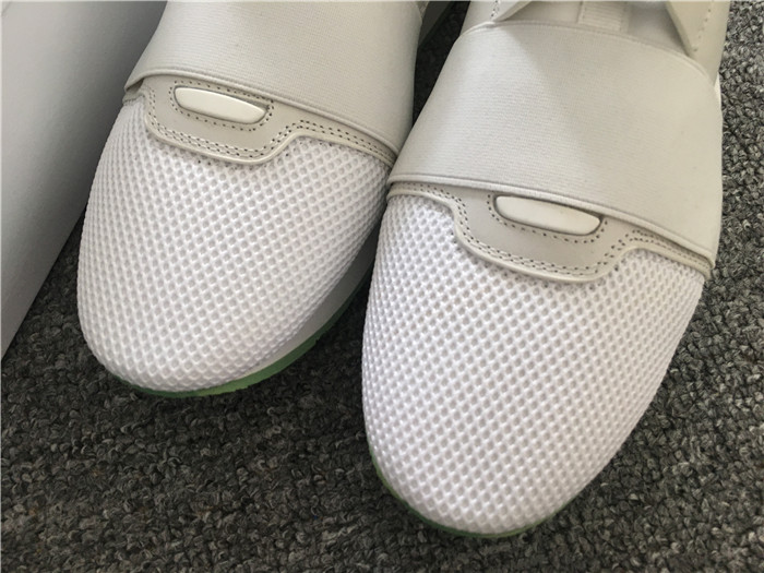 High Quality Balenciaga Race Runners White And Green Sneaker