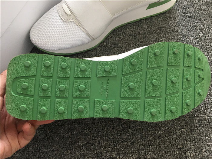 High Quality Balenciaga Race Runners White And Green Sneaker