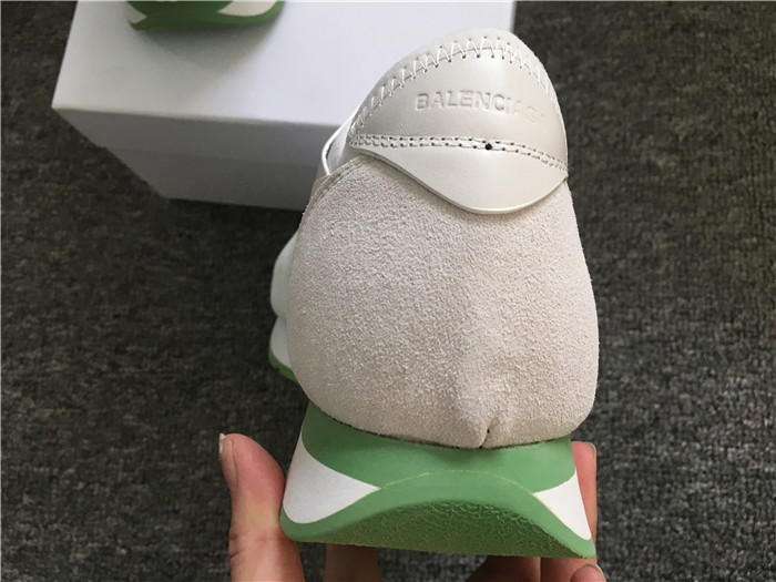 High Quality Balenciaga Race Runners White And Green Sneaker