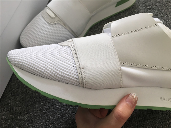 High Quality Balenciaga Race Runners White And Green Sneaker