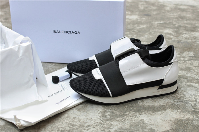 High Quality Balenciaga Race Runners Panelled Low-Top Trainers