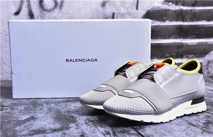 High Quality Balenciaga Race Runners Grey And Black Low Top Sneaker