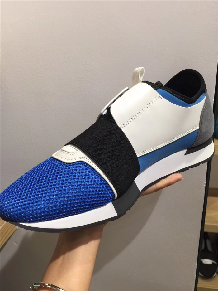 High Quality Balenciaga Race Runners Fashion Mens Blue White Sneaker