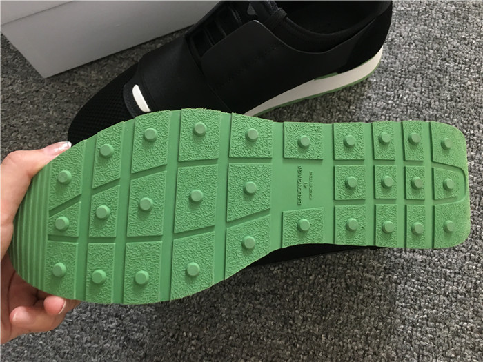 High Quality Balenciaga Race Runners Black And Green Sneaker