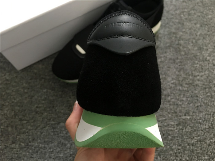 High Quality Balenciaga Race Runners Black And Green Sneaker