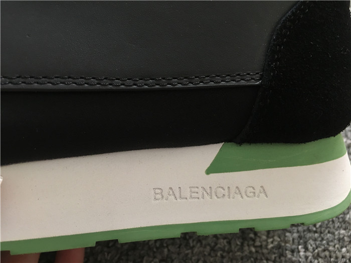 High Quality Balenciaga Race Runners Black And Green Sneaker