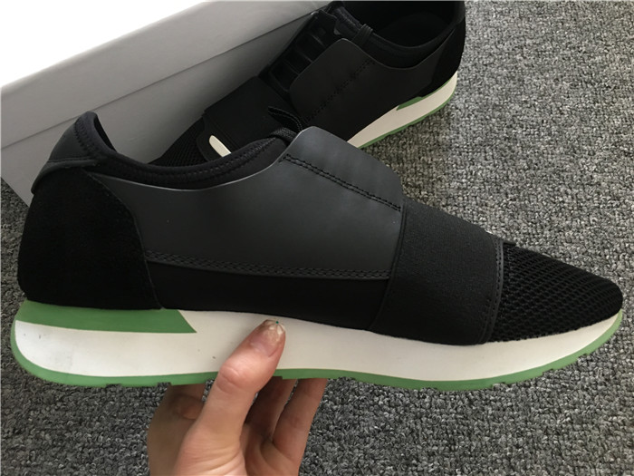 High Quality Balenciaga Race Runners Black And Green Sneaker