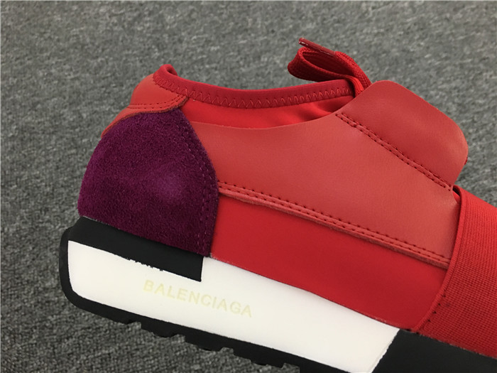 High Quality Balenciaga Race Runner Red Purple Sneakers