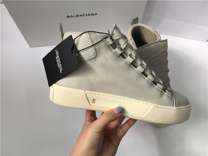 High Quality Balenciaga Holiday Collection High Sneakers Light Grey