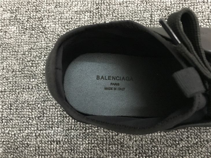 High Quality Balenciaga Black Multi-Materials White Runners