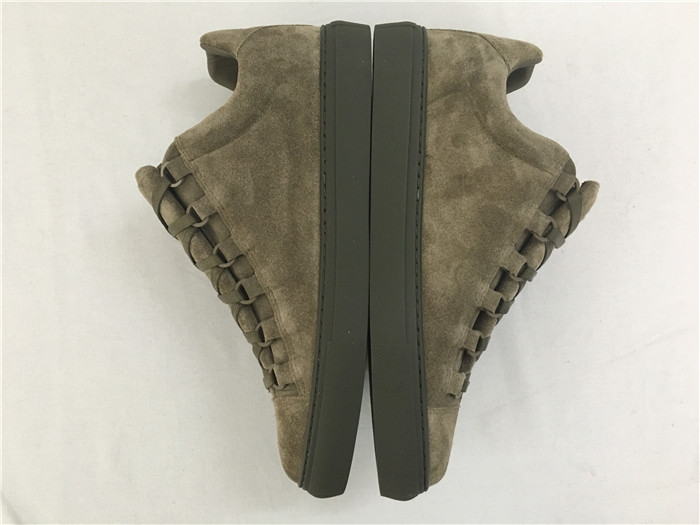 High Quality Balenciaga Arena Low-Top Brown Suede Trainers