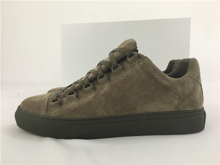 High Quality Balenciaga Arena Low-Top Brown Suede Trainers