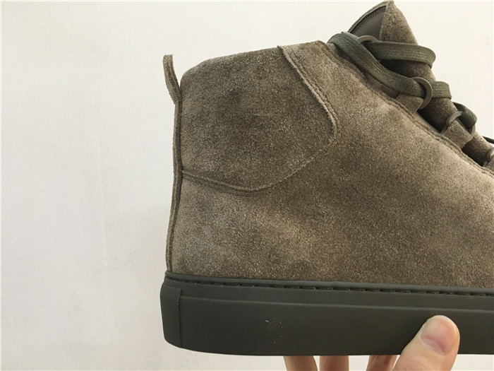 High Quality Balenciaga Arena High-Top Brown Suede Trainers