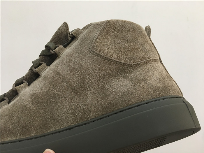 High Quality Balenciaga Arena High-Top Brown Suede Trainers