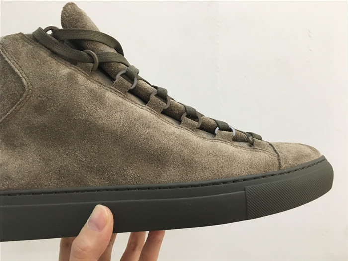 High Quality Balenciaga Arena High-Top Brown Suede Trainers