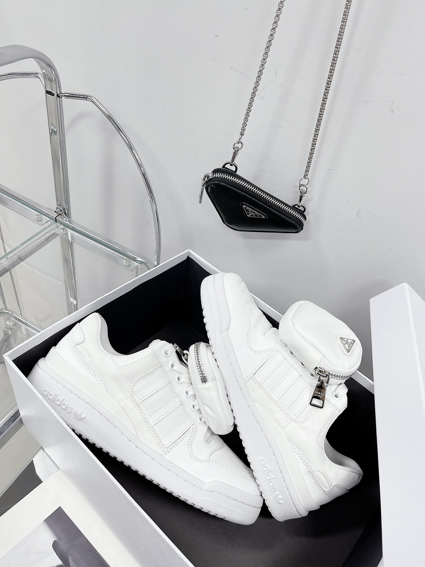 PRADA X Adidas Sneakers with white