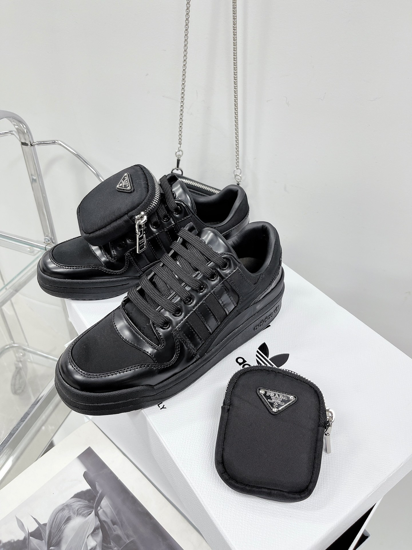 PRADA X Adidas Sneakers with white