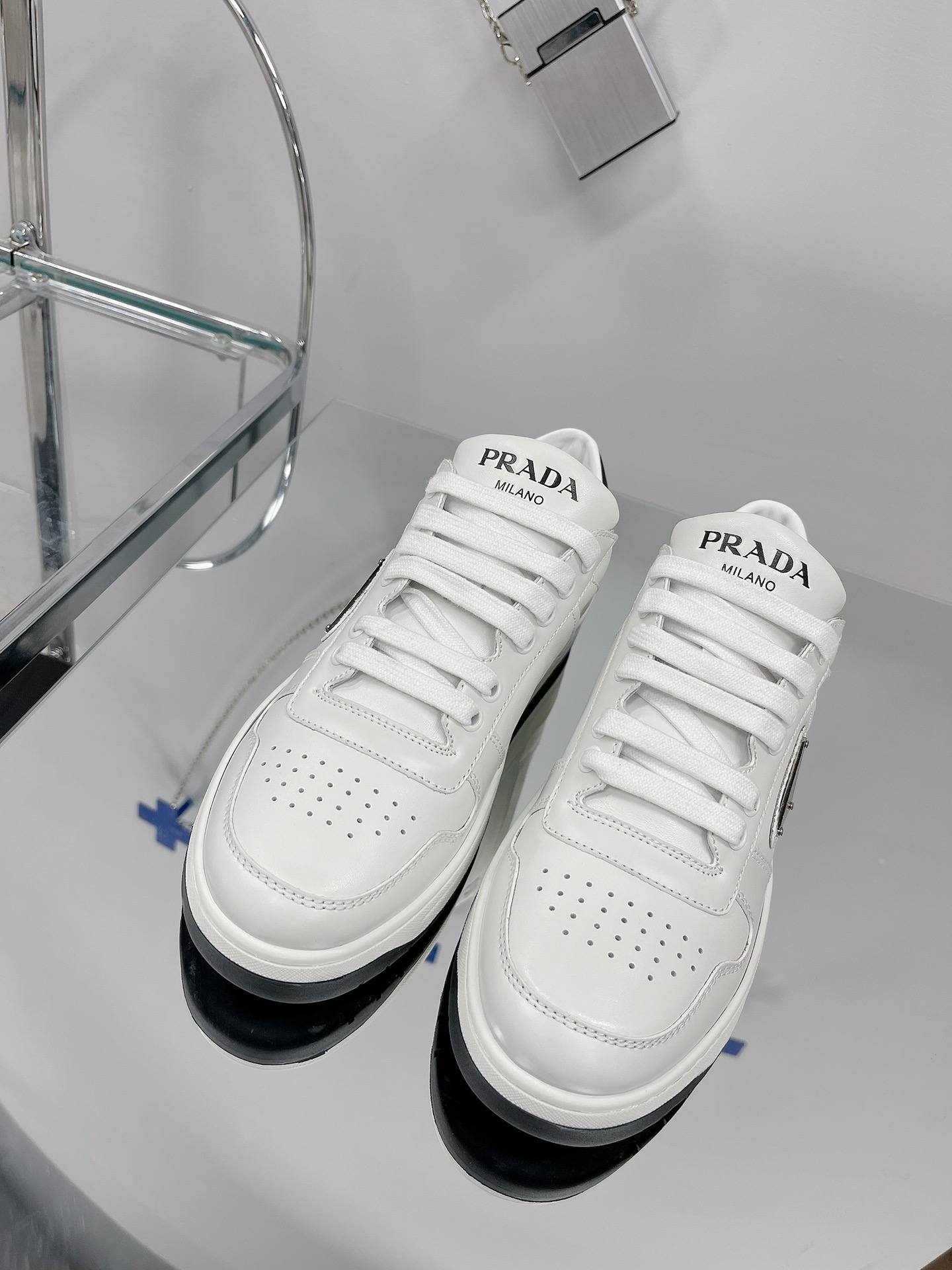 PRADA X Adidas Sneakers with white