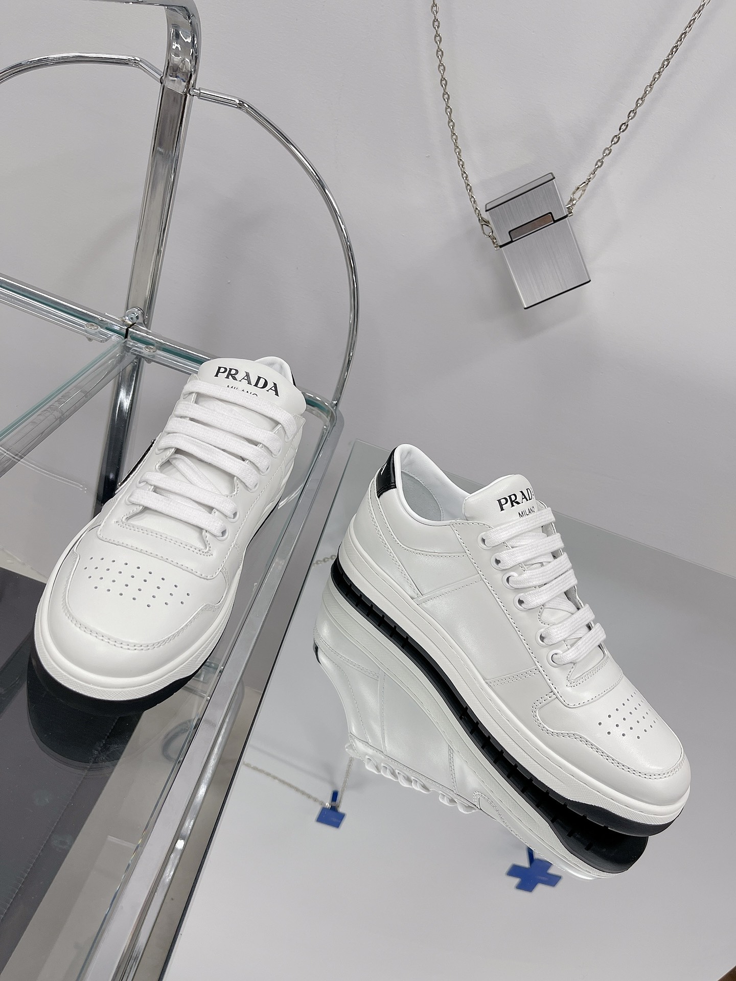 PRADA X Adidas Sneakers with white