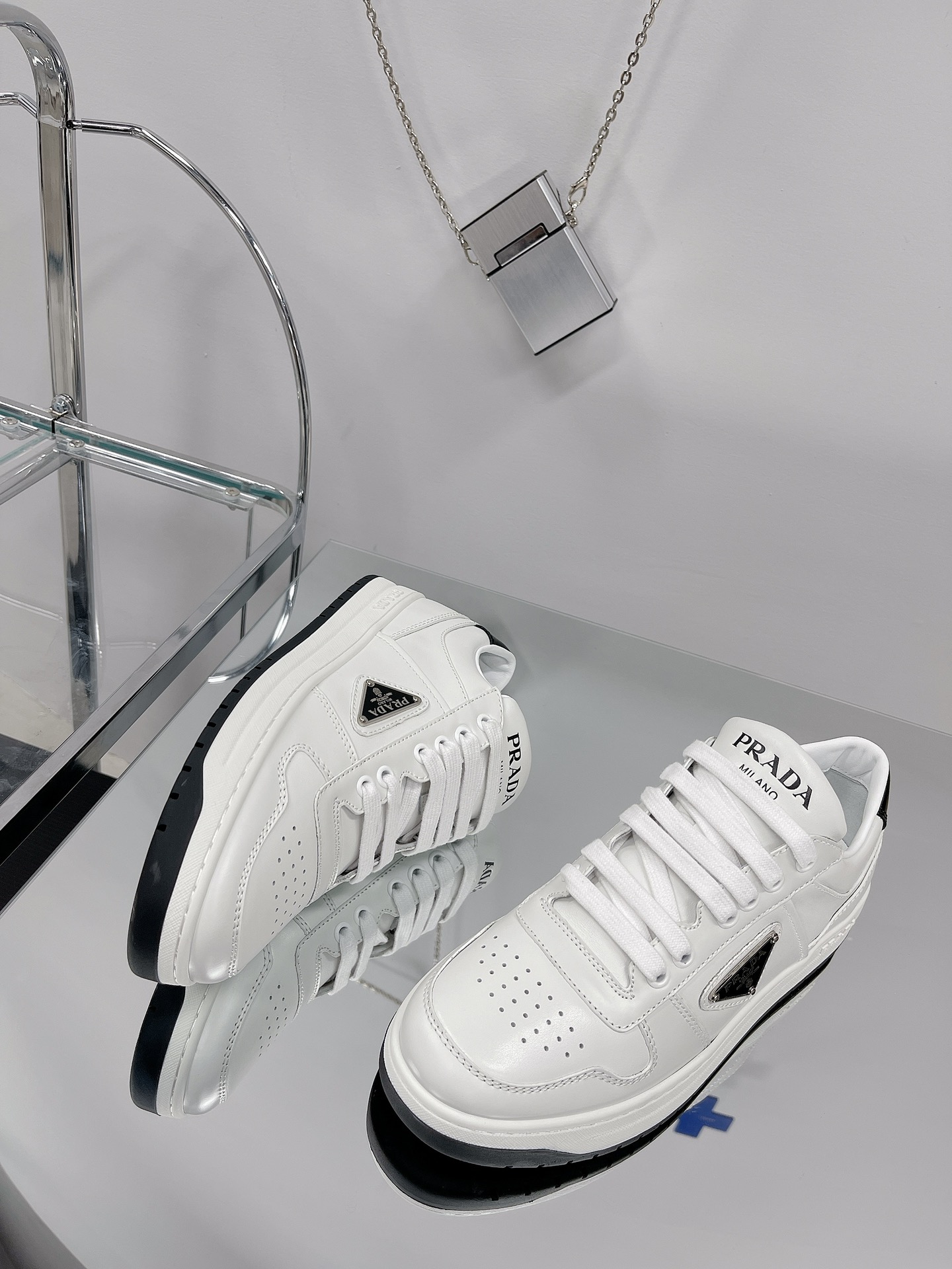 PRADA X Adidas Sneakers with white