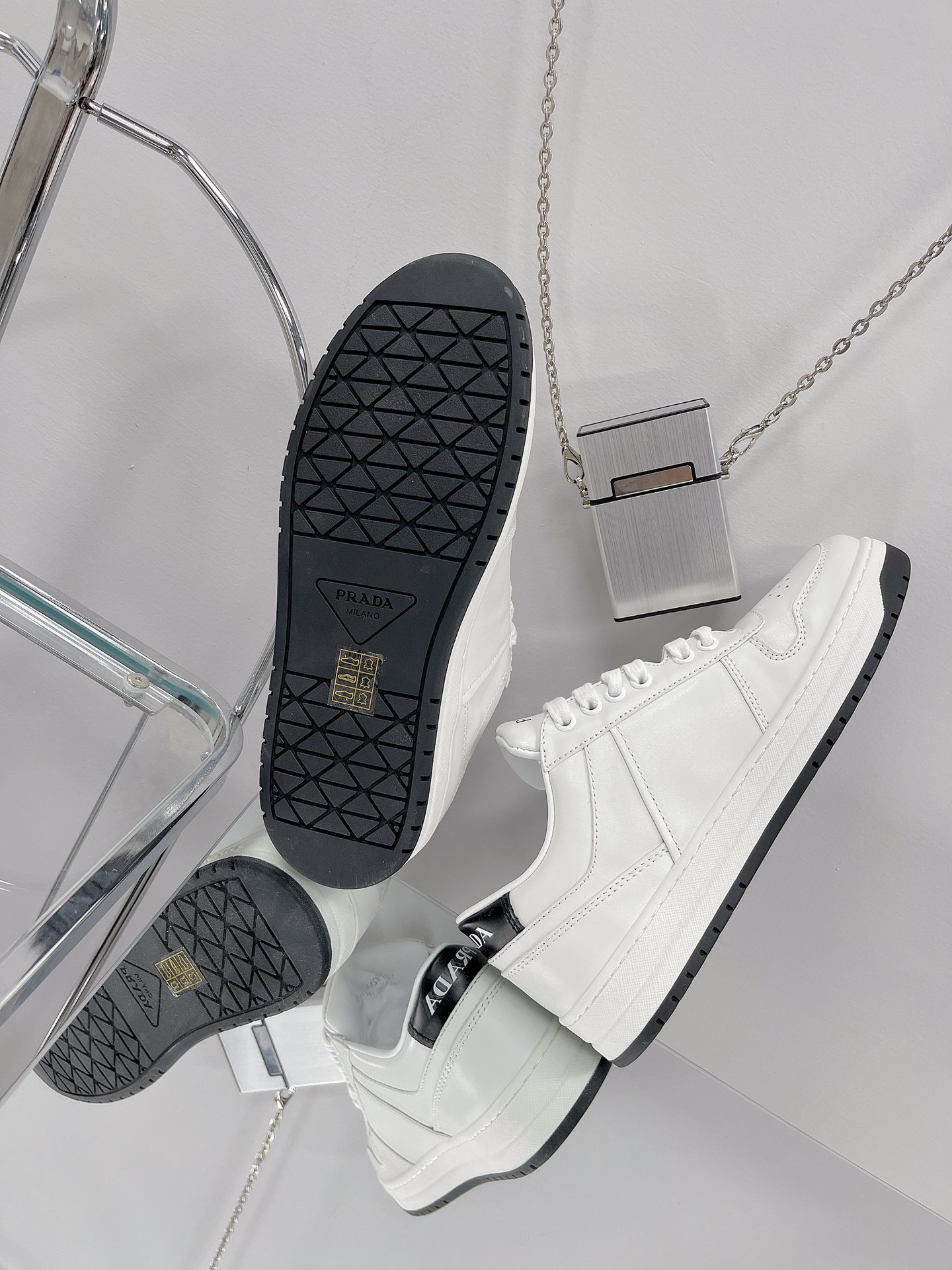 PRADA X Adidas Sneakers with white