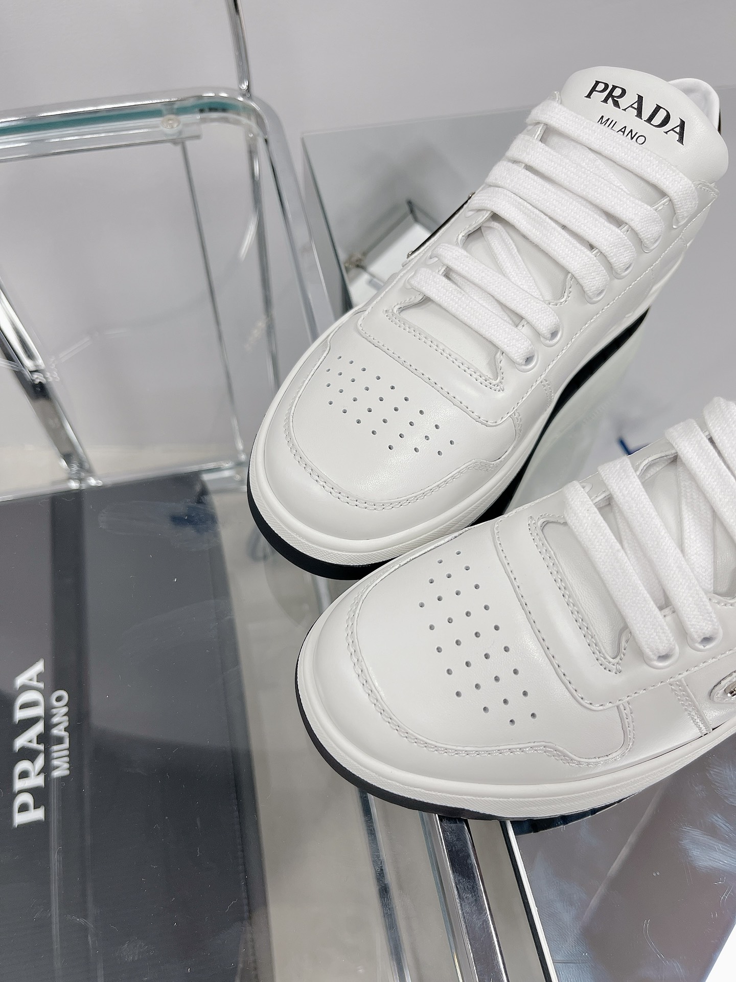 PRADA X Adidas Sneakers with white