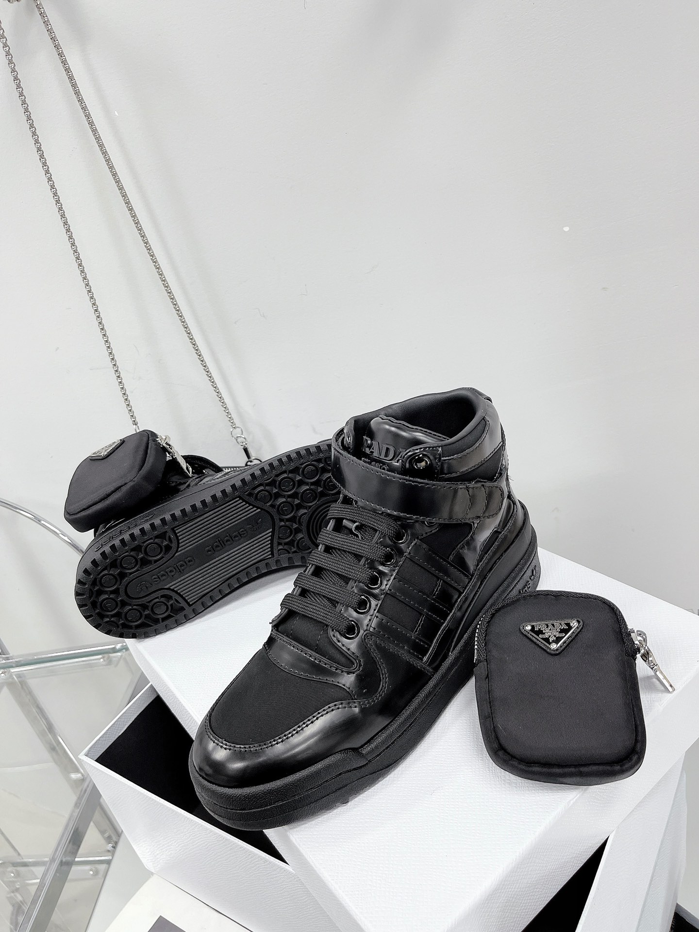 PRADA X Adidas Sneakers with white