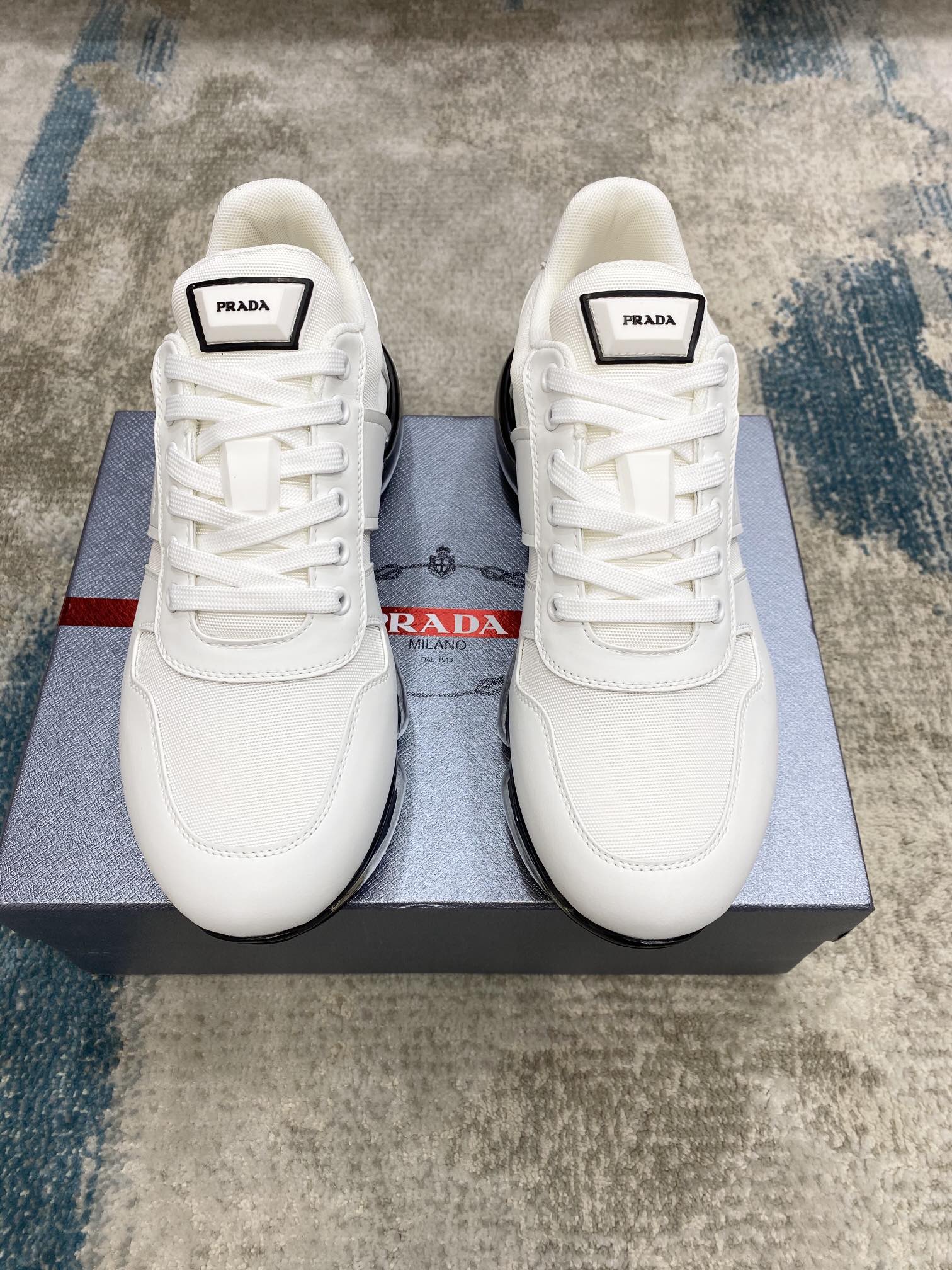 PRADA sneakers with black white