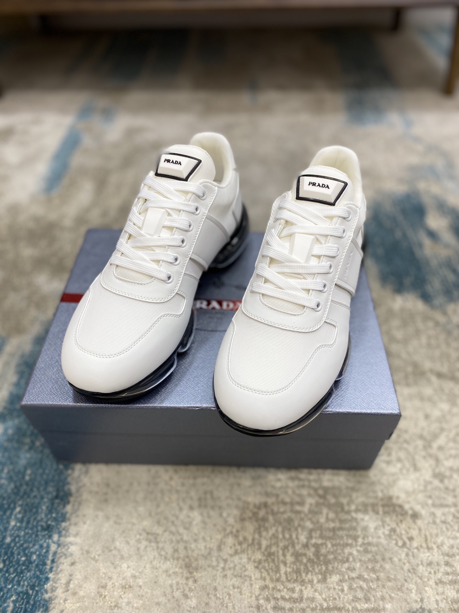 PRADA sneakers with black white