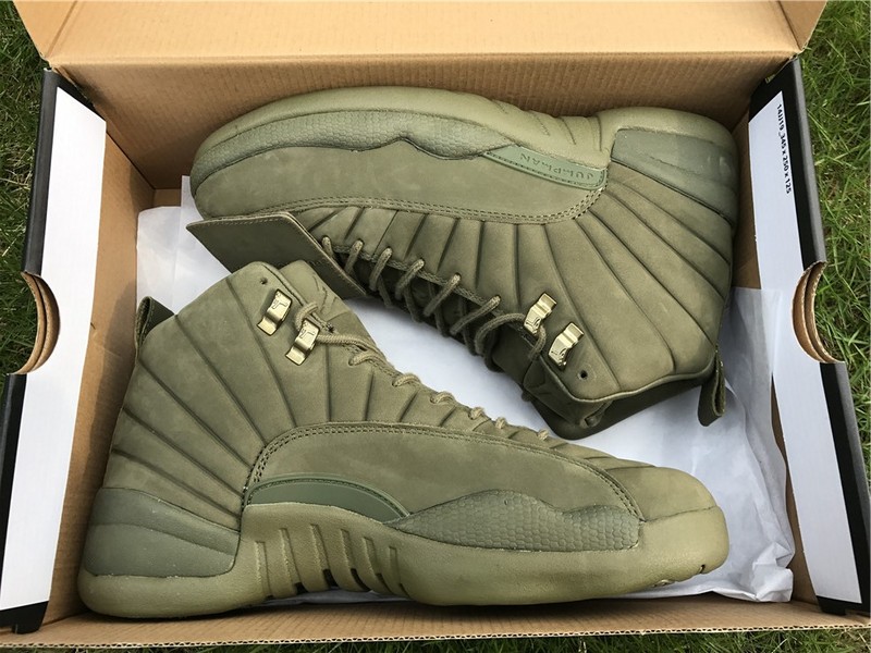 High Quality Psny X Air Jordan 12 Green Men Sneakers 8BE638F9D1BE