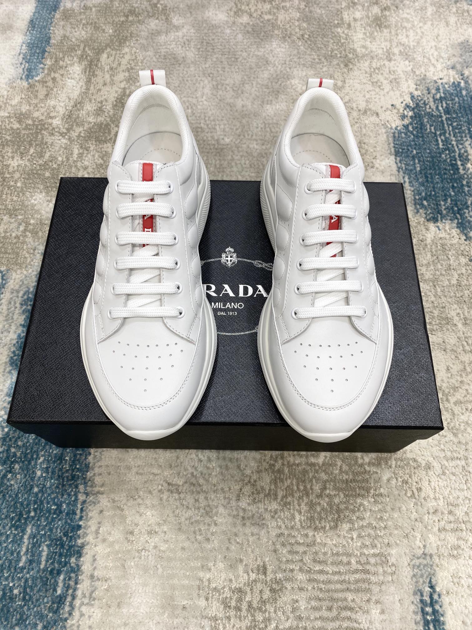 PRADA sneakers with black white