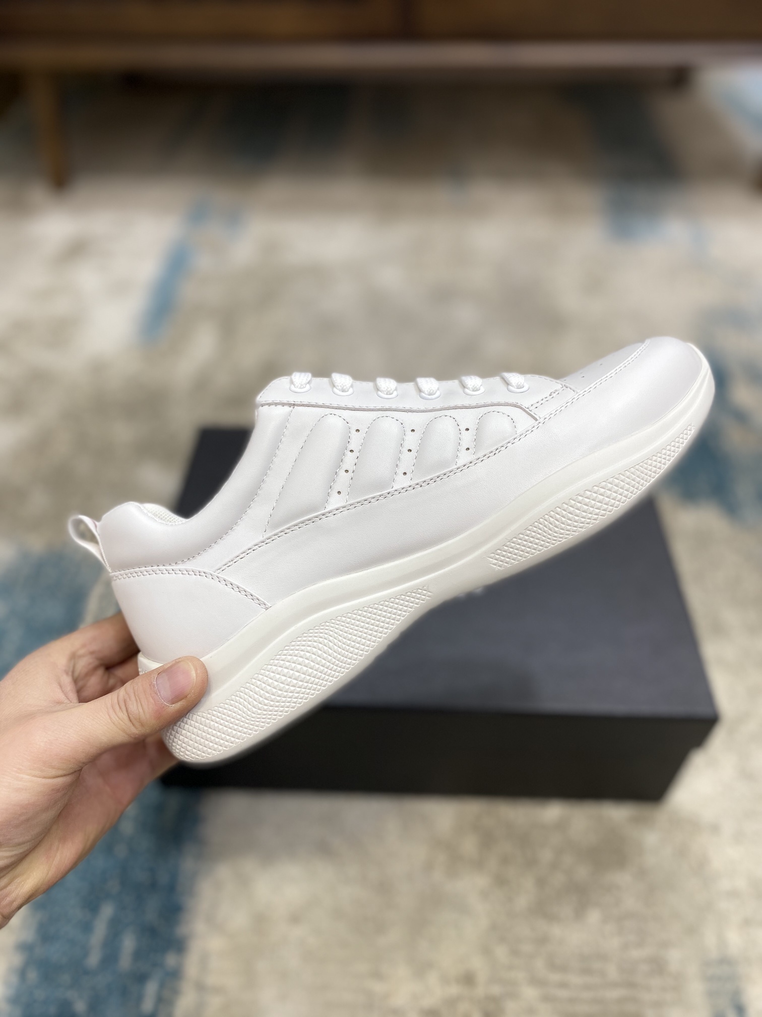 PRADA sneakers with black white