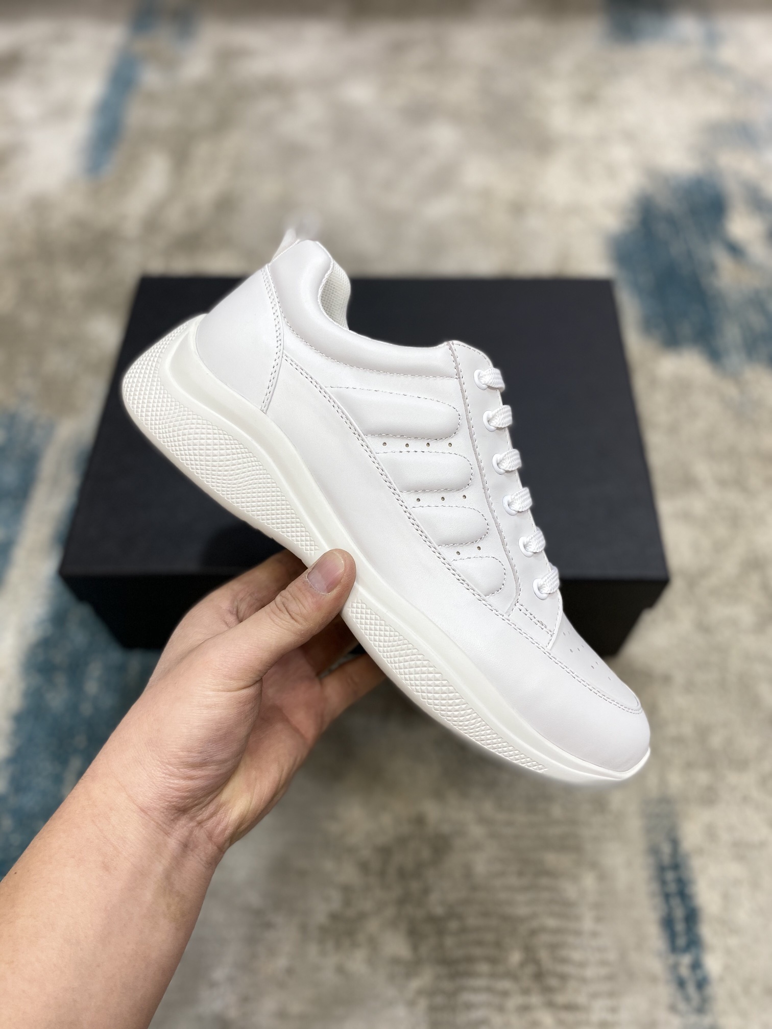 PRADA sneakers with black white