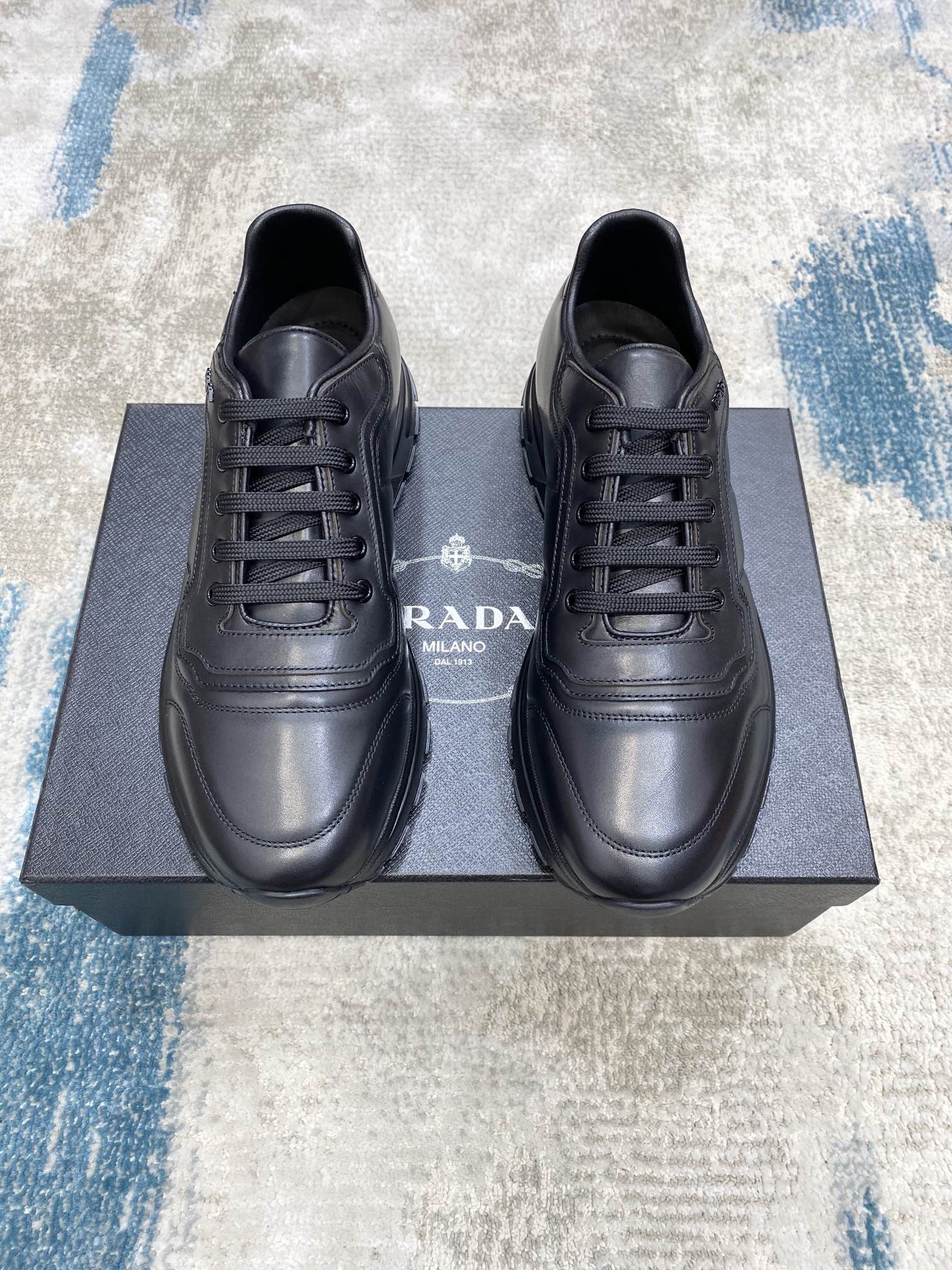 PRADA sneakers with black white