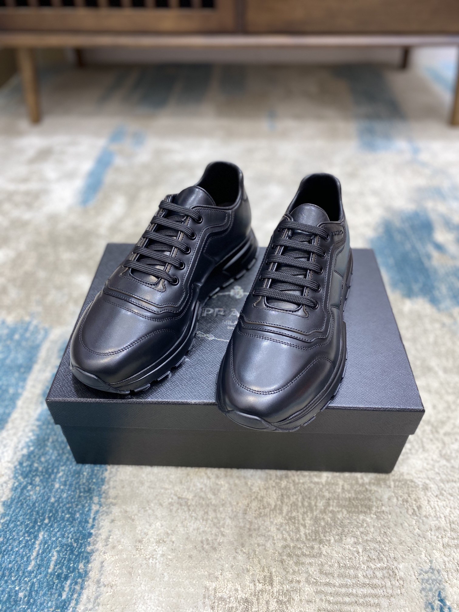 PRADA sneakers with black white