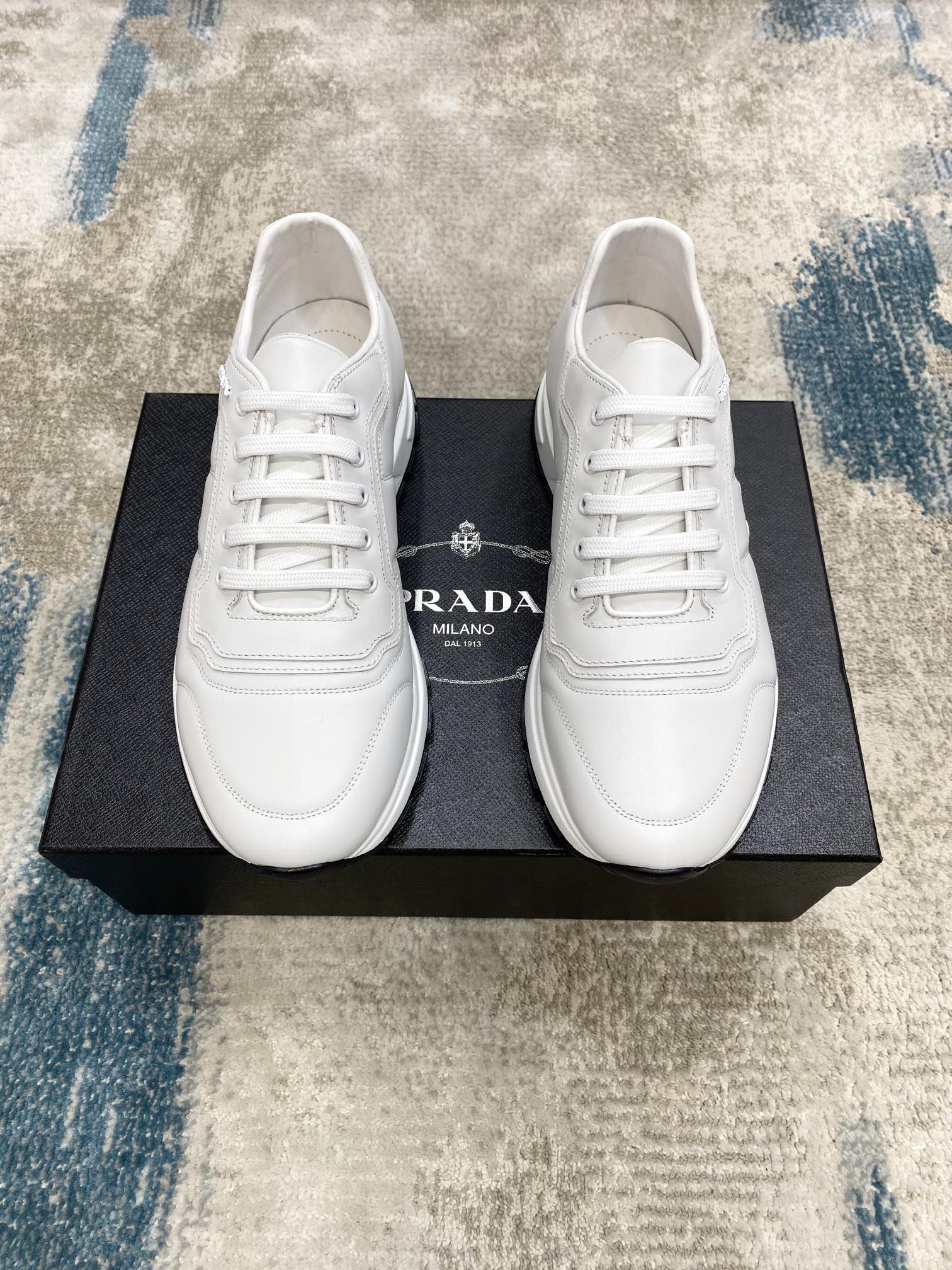 PRADA sneakers with black white