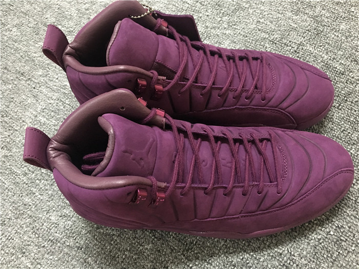 High Quality Psny X Air Jordan 12 Burgundy Men Sneakers 82439FC3206B