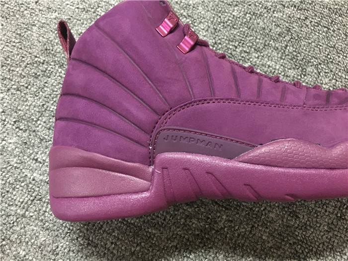 High Quality Psny X Air Jordan 12 Burgundy Men Sneakers 82439FC3206B