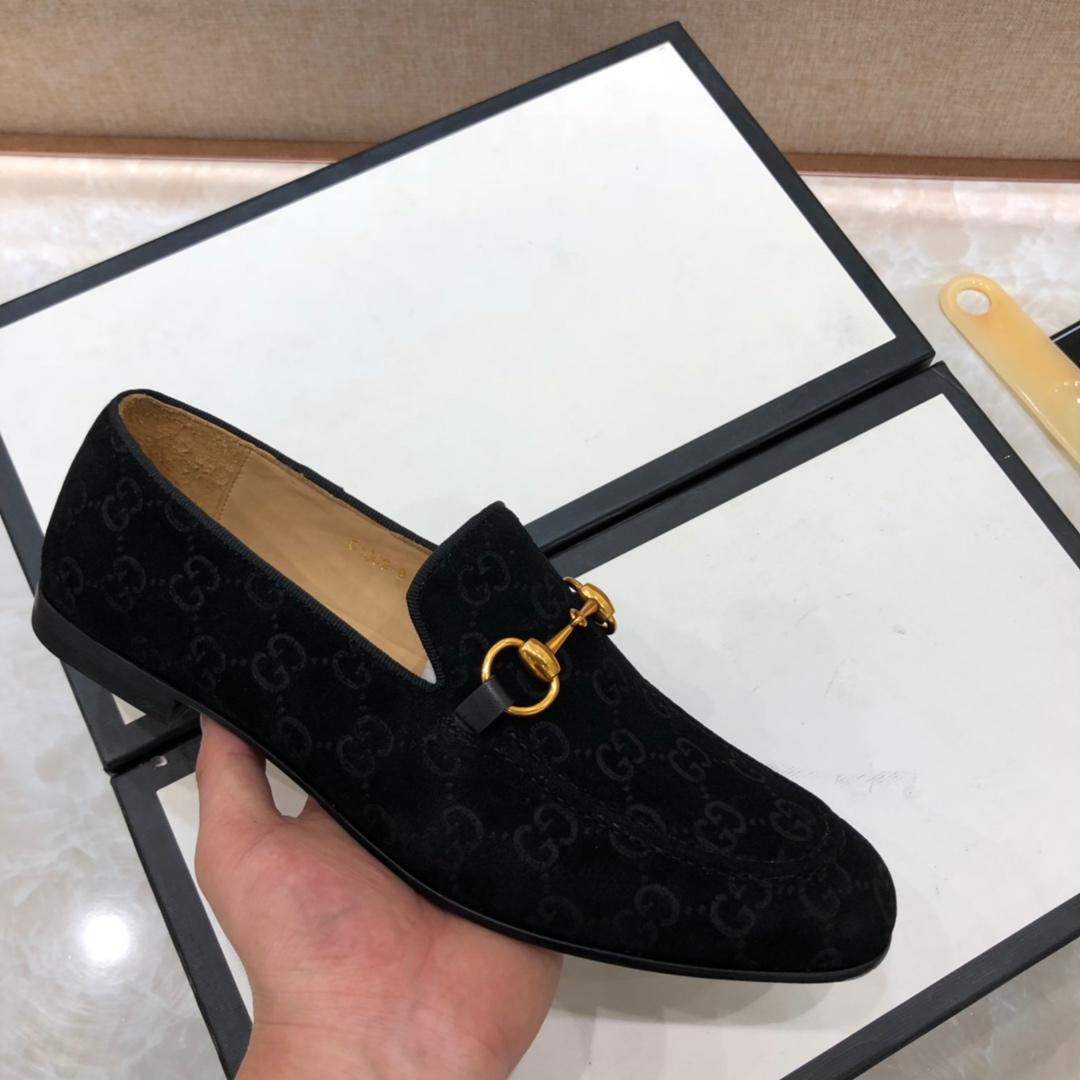 Gucci Jordaan GG velvet loafer MS07508