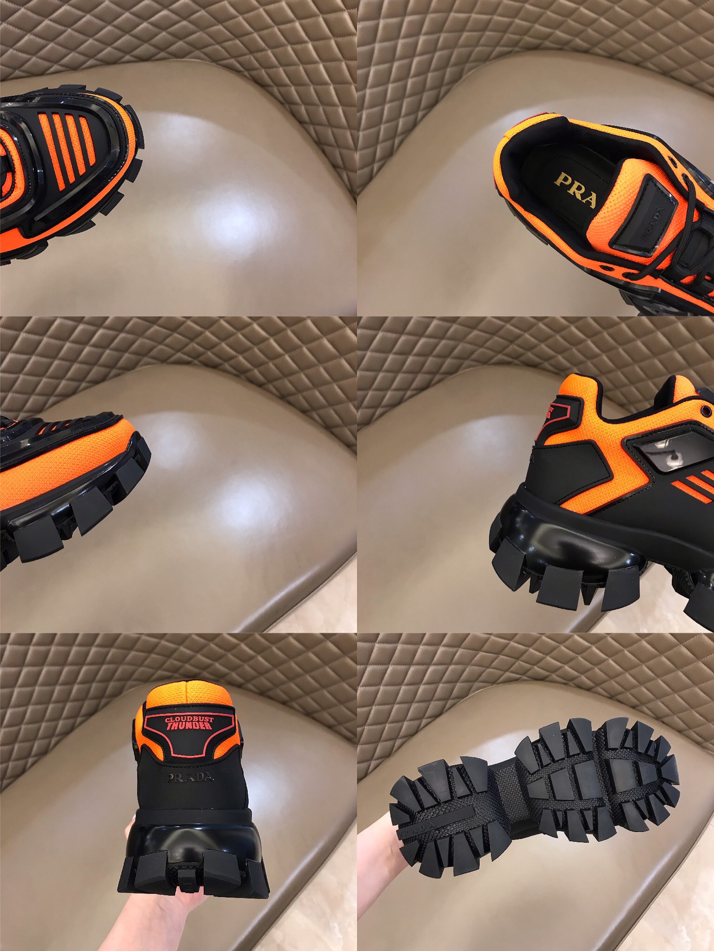 Prada Sneaker Cloudbust Thunder in Orange