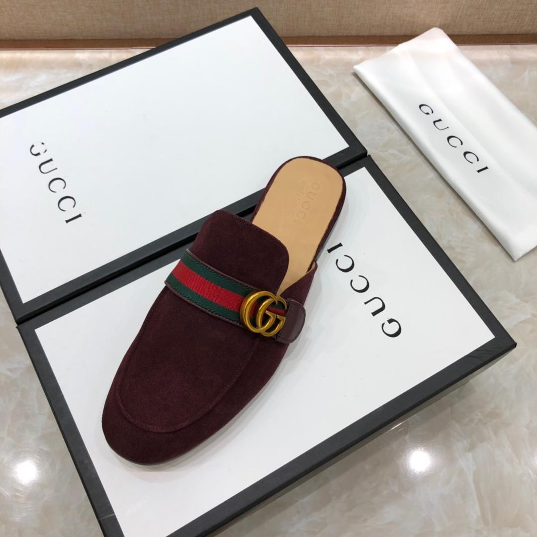 Gucci BrownSlipper with double G MS07515