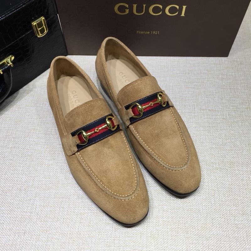 Gucci Brown Suede leather Perfect Quality Loafers MS07543