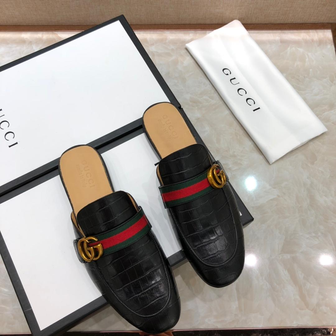 Gucci blackSlipper with double G MS07520