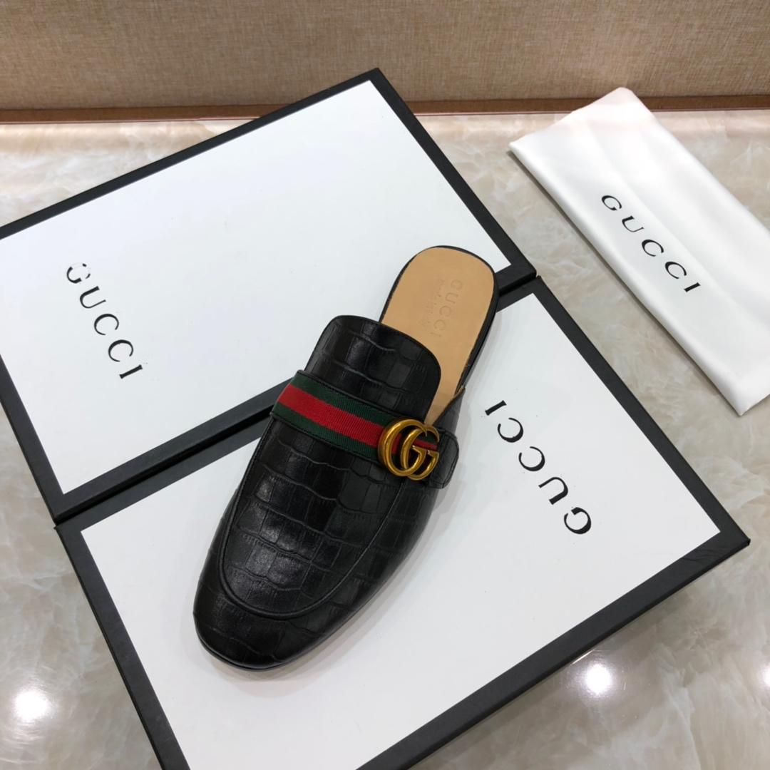 Gucci blackSlipper with double G MS07520