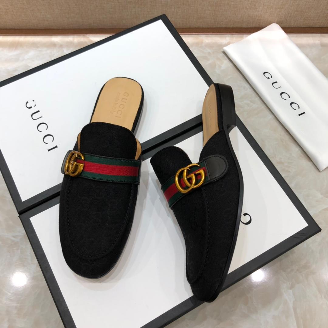 Gucci blackSlipper with double G MS07519