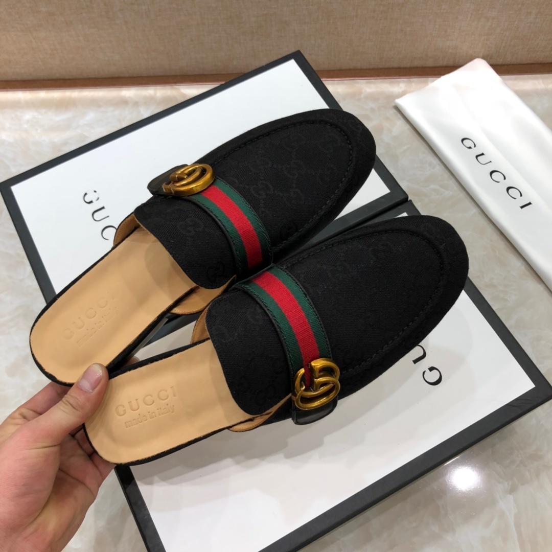 Gucci blackSlipper with double G MS07519