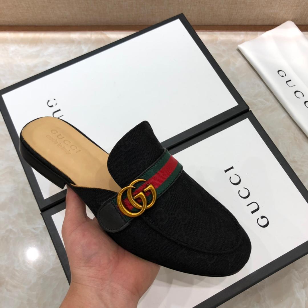 Gucci blackSlipper with double G MS07519